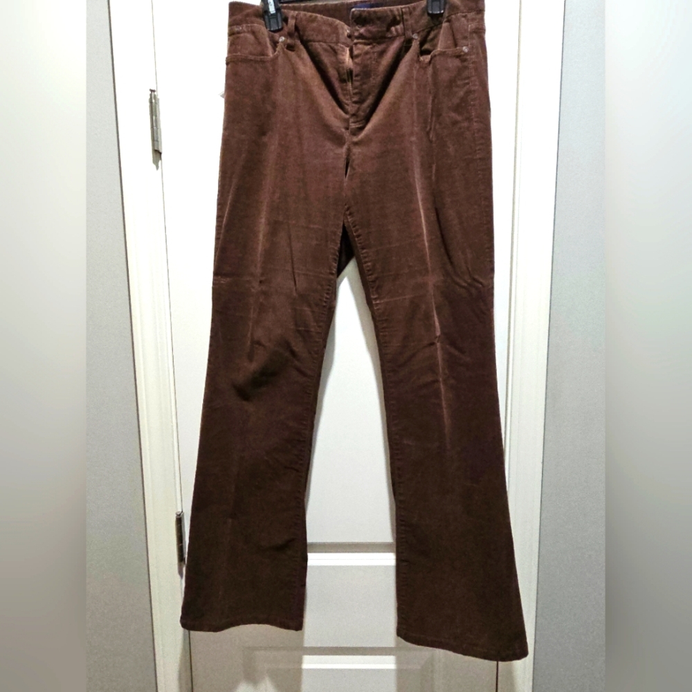 Talbots Brown Corduroy Wideleg Pants